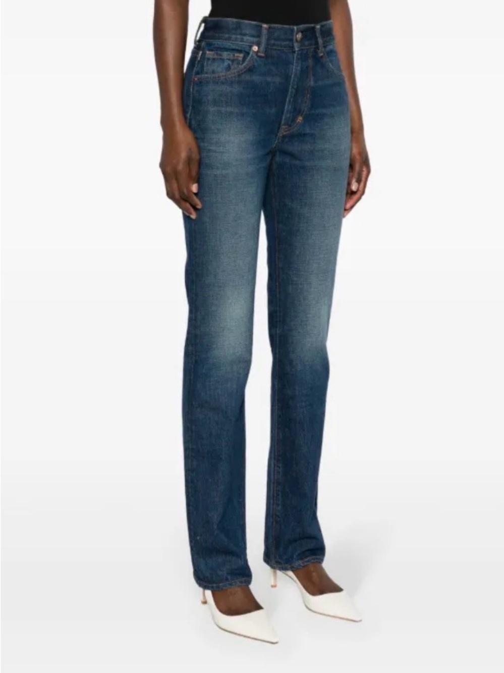 Tom Ford Mid Rise Straight Jeans Denim Blue Size 26x32 NWT $990